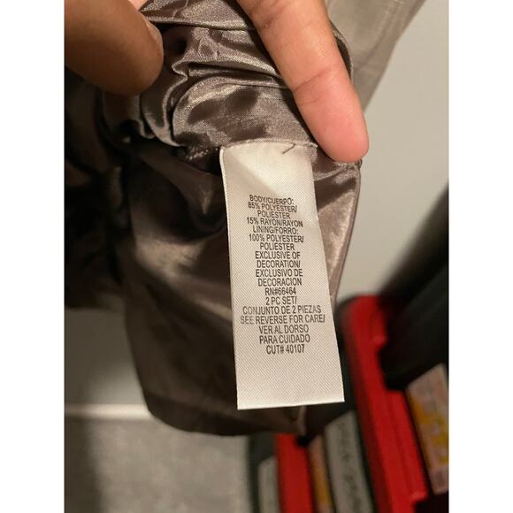 Vintage Studio I Women Sheath Dress Size 12 Gray Plaid Academia Old Money Career - Picture 4 of 9